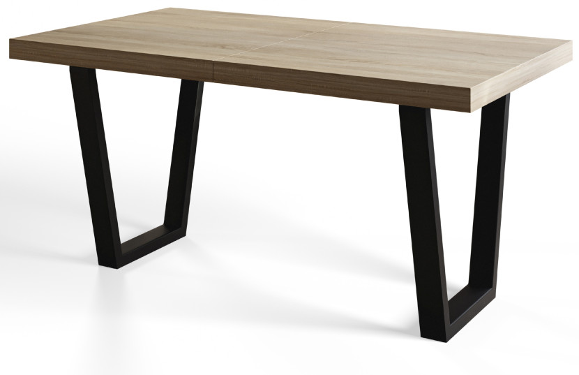 Stół rozkładany LOFT TRAPEZ 160/260X90 Dąb Sonoma/czarny 1058206