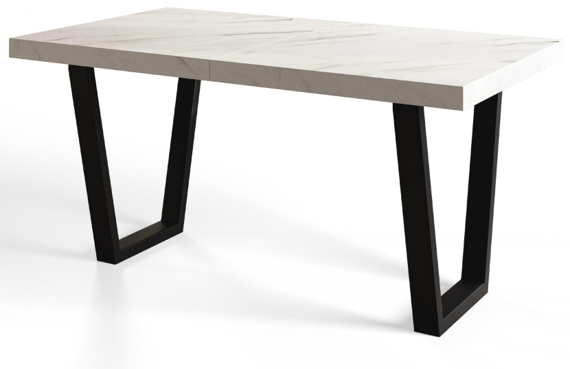 Stół rozkładany LOFT TRAPEZ 180/280X90 Marmur Bianco/czarny 1058209