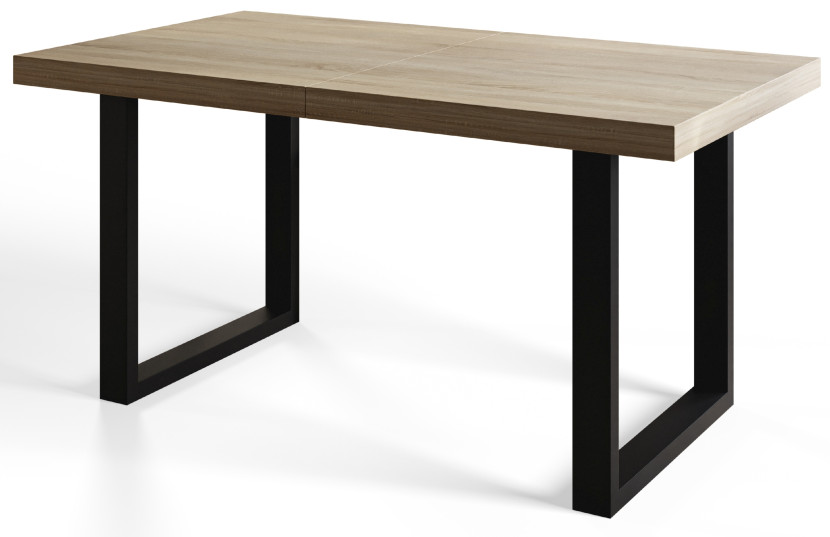 Stół rozkładany LOFT U 120/220X80 Dąb Sonoma/czarny 1058048