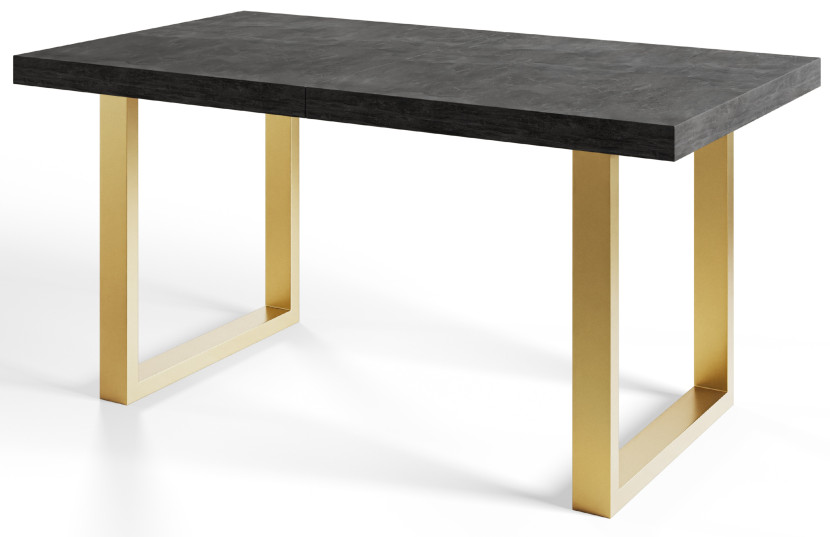 Stół rozkładany LOFT U 140/240X80 Atelier ciemny/złoty 1058505
