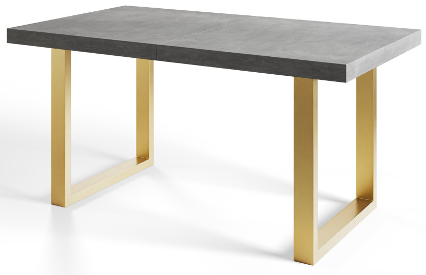 Stół rozkładany LOFT U 140/240X80 Atelier jasny/złoty 1058495