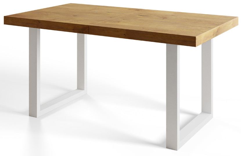 Stół rozkładany LOFT U 140/240X80 Dąb Lancelot/biały 1058331