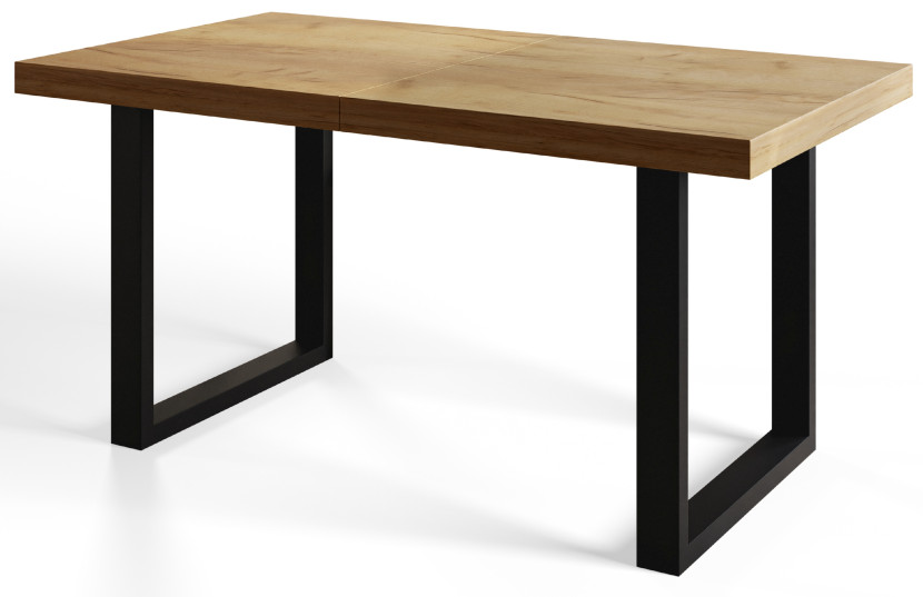 Stół rozkładany LOFT U 160/260X90 Dąb Craft/czarny 1058134