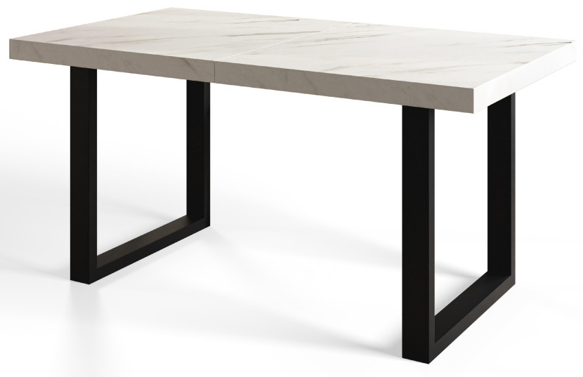 Stół rozkładany LOFT U 180/280X90 Marmur Bianco/czarny 1058144