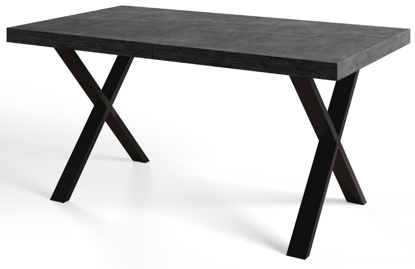 Stół rozkładany LOFT X 140/240X80 Atelier ciemny/czarny 1058264