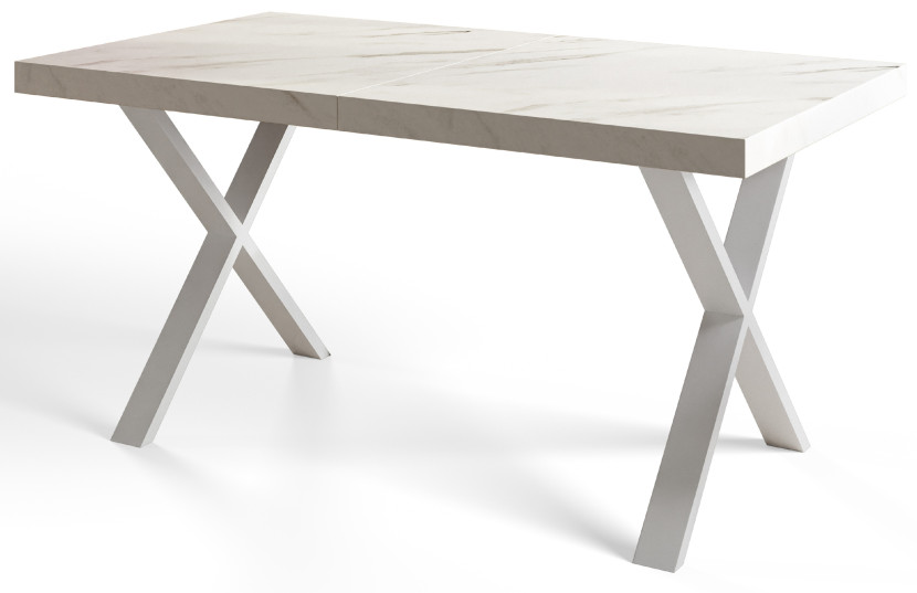 Stół rozkładany LOFT X 140/240X80 Marmur Bianco/biały 1058179