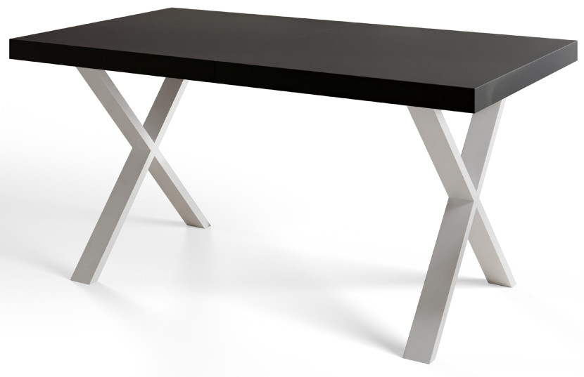Stół rozkładany LOFT X 160/260X90 Czarny/biały 1058161