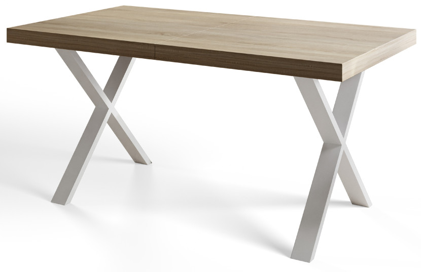 Stół rozkładany LOFT X 160/260X90 Dąb Sonoma/biały 1058462