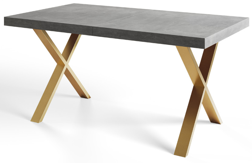 Stół rozkładany LOFT X 180/280X90 Atelier jasny/złoty 1058065