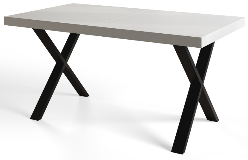 Stół rozkładany LOFT X 180/280X90 Biały/czarny 1057962