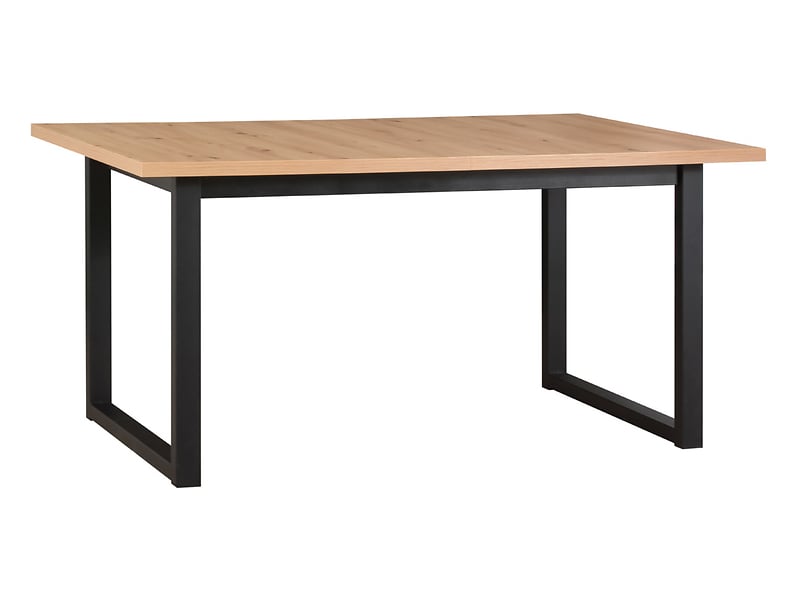 Stół rozkładany prostokątny Lankin 140-180/80 dąb artisan/czarny 798349