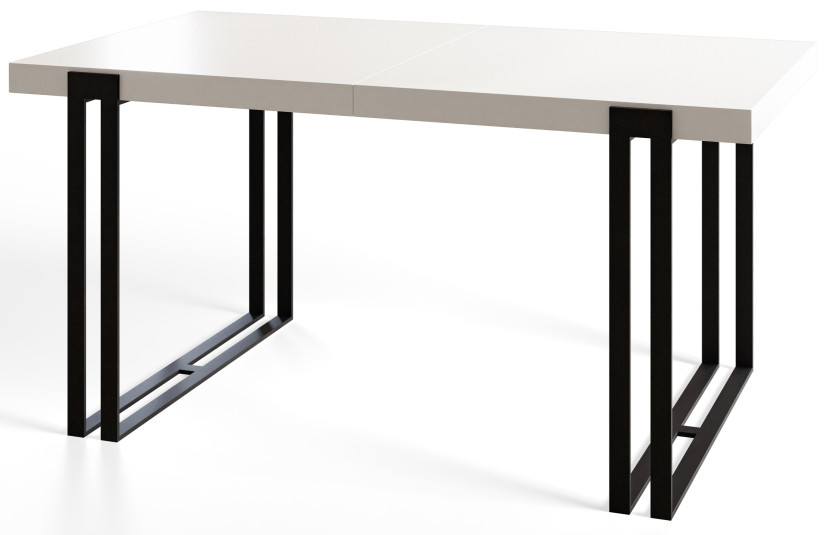 Stół rozkładany ROSA 120/220X80 Biały/czarny 1058324