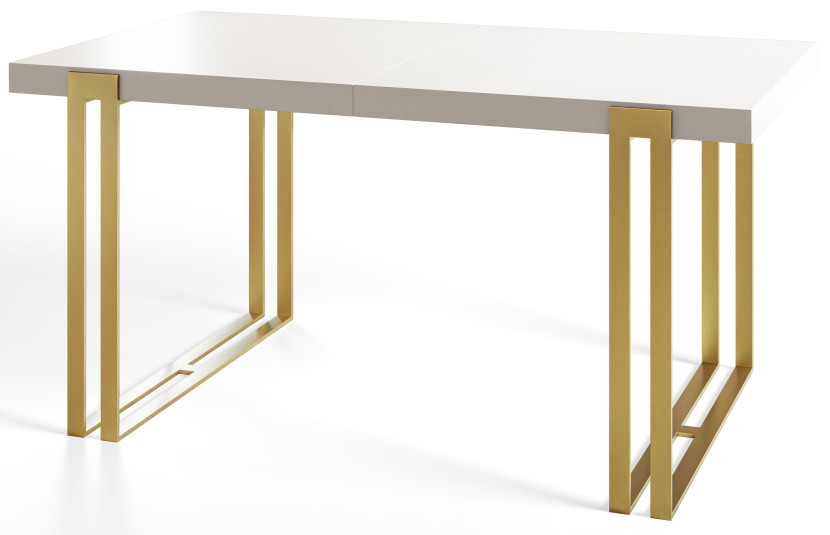 Stół rozkładany ROSA 140/240X80 Biały/złoty 1058177