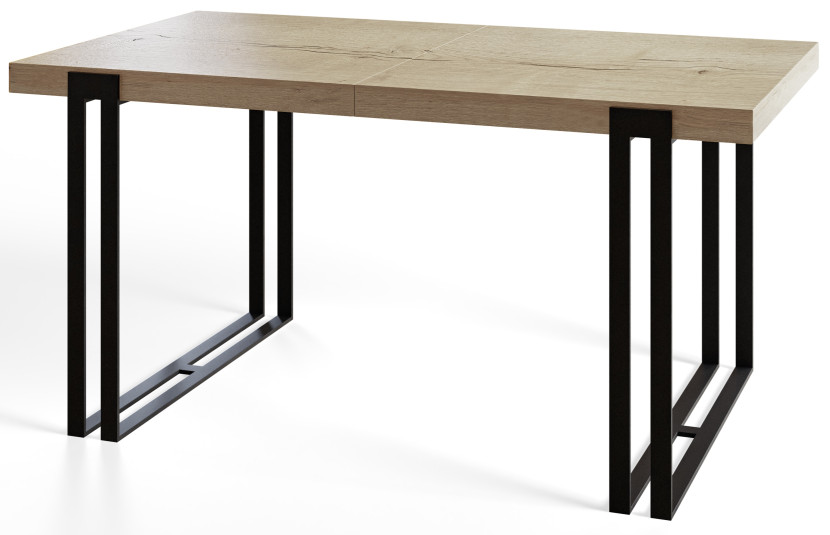 Stół rozkładany ROSA 140/240X80 Dąb Halifax/czarny 1058016