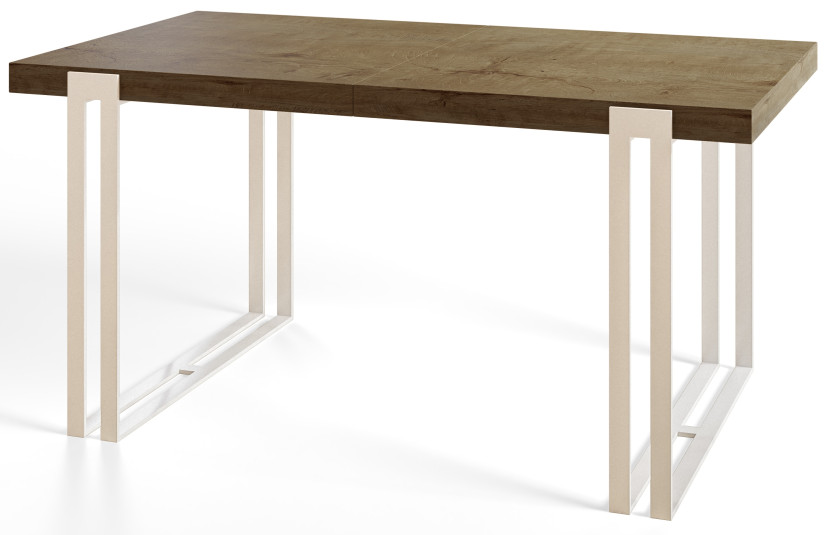 Stół rozkładany ROSA 140/240X80 Dąb Lefkas/biały 1057959