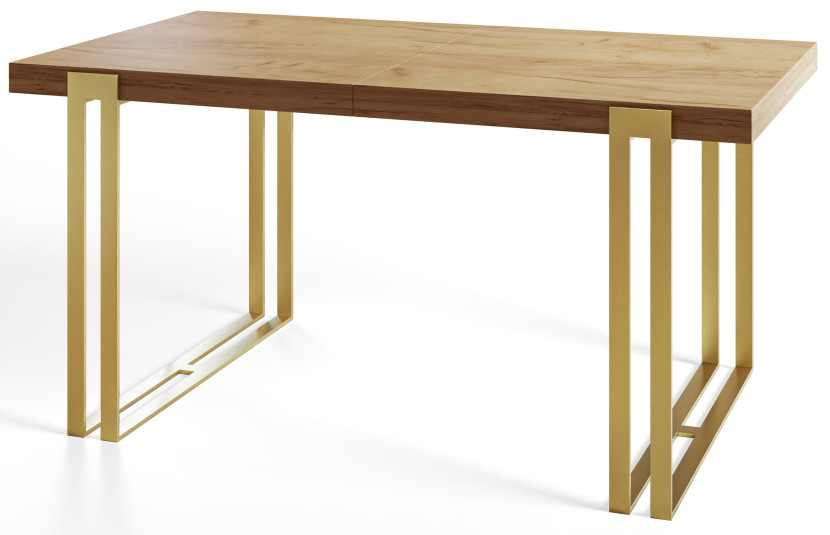 Stół rozkładany ROSA 160/260X90 Dąb Craft/złoty 1058447