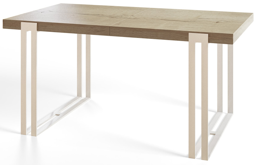 Stół rozkładany ROSA 160/260X90 Dąb Halifax/biały 1058057