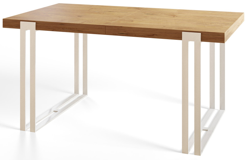Stół rozkładany ROSA 160/260X90 Dąb Lancelot/biały 1057944
