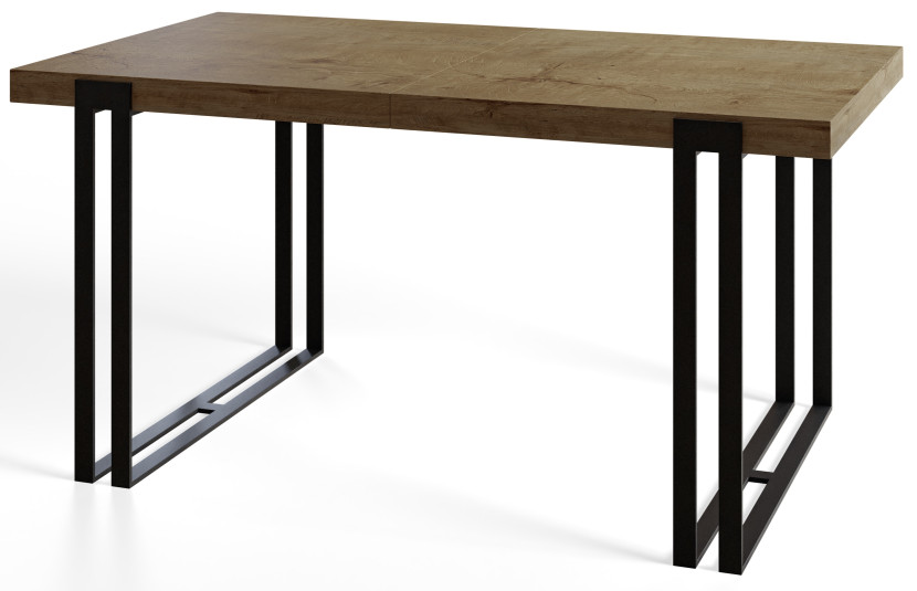 Stół rozkładany ROSA 180/280X90 Dąb Lefkas/czarny 1058253