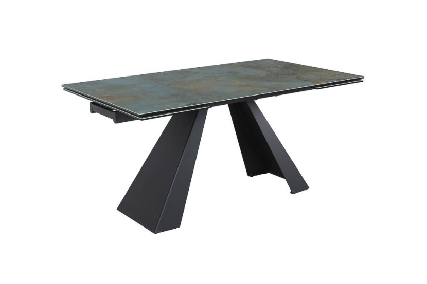 Stół rozkładany SALVADORE CERAMIC 160(240)x90 turkusowy ossi 840783