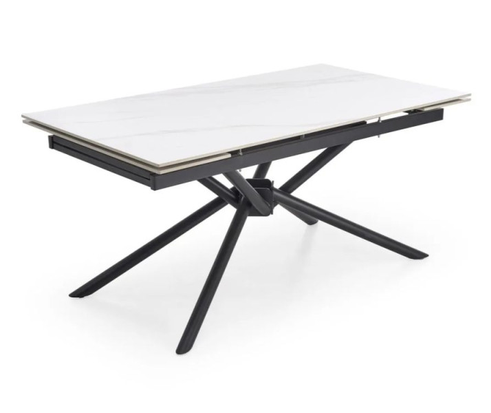 Stół rozkładany VITORINO 160(220)x90 biały marmur 917562