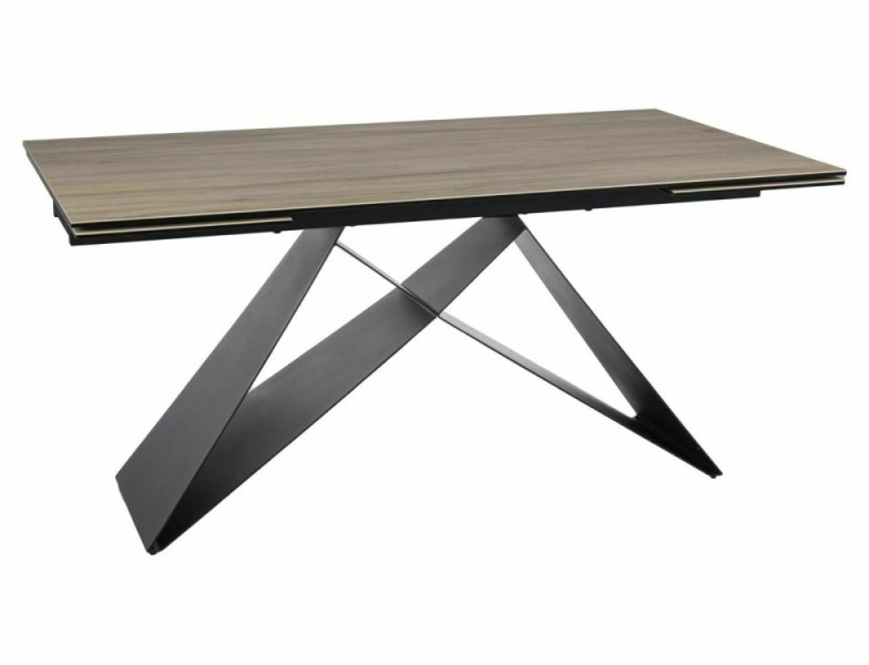 Stół rozkładany WESTIN CERAMIC 160(240)x90 jasny brąz mat sa 840785