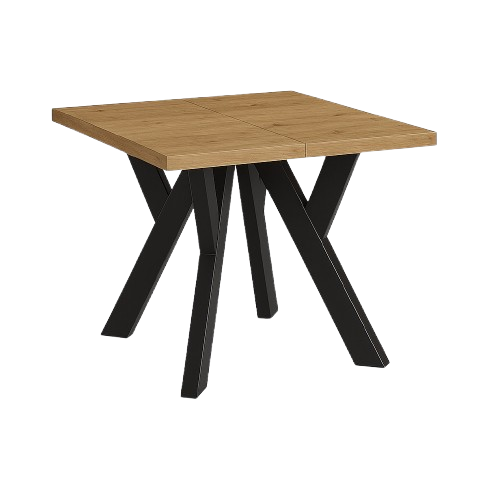 Stół rozsuwany 120x120/270 blat 3,6cm Metal Dąb Craft 1020408