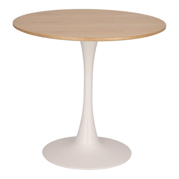 STÓŁ Simplet Skinny OKRĄGŁY dąb/biały 80cm Z MDF W OKLEINIE 293918