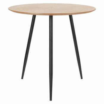 Stół Sottile 80cm naturalny/czarny okrągły 72472