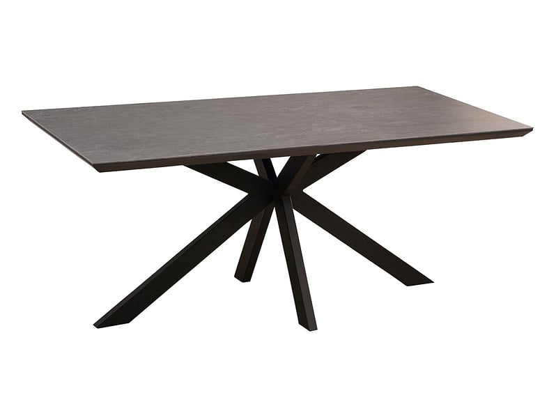 Stół Steve 180x90 czarny z ceramicznym blatem 740599