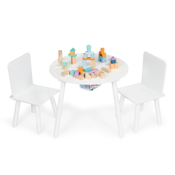 Stół stolik +2 krzesła meble dla dzieci komplet ECOTOYS 217551