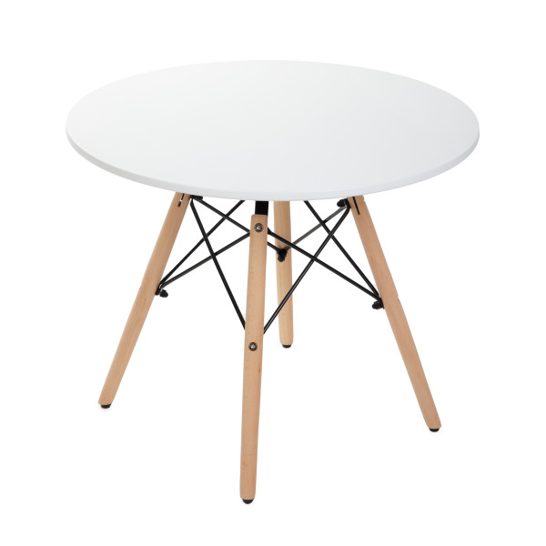 Stół TAVOLO naturalny z białym blatem 60×48cm HOMLA 955571