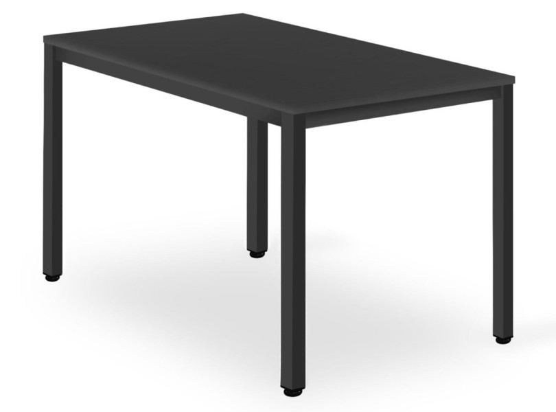 Stół TESSA 120cm x 60cm - czarny / czarne nogi 209339