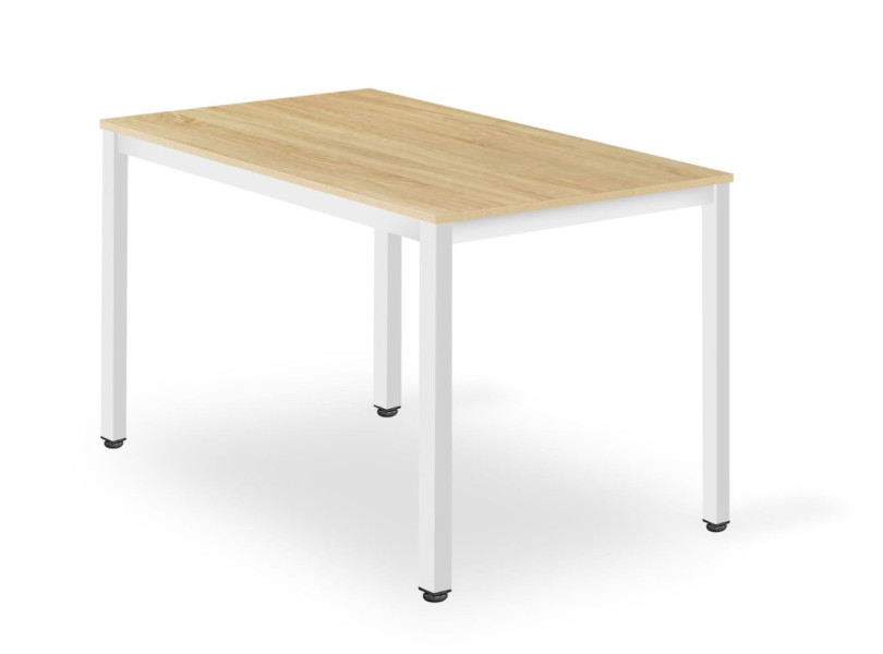 Stół TESSA 120cm x 60cm - dąb / białe nogi 209340