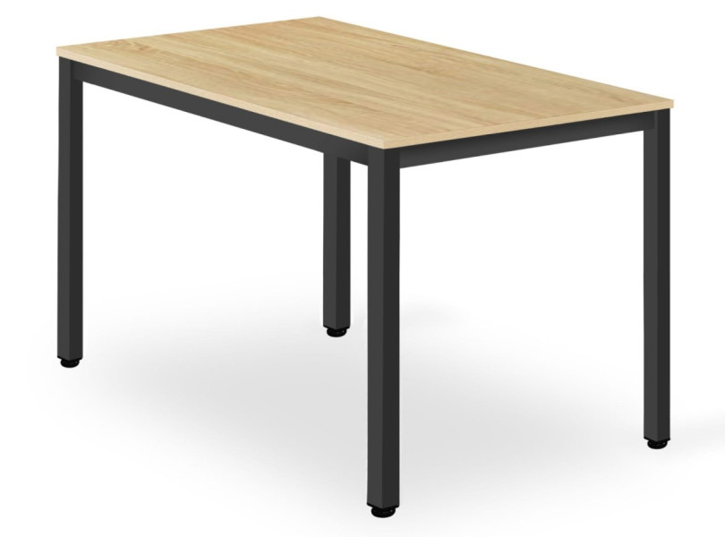Stół TESSA 120cm x 60cm - dąb / czarne nogi 209332