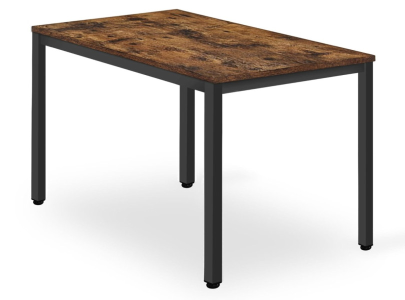Stół TESSA 120cm x 60cm - rustykalny / czarne nogi 209333