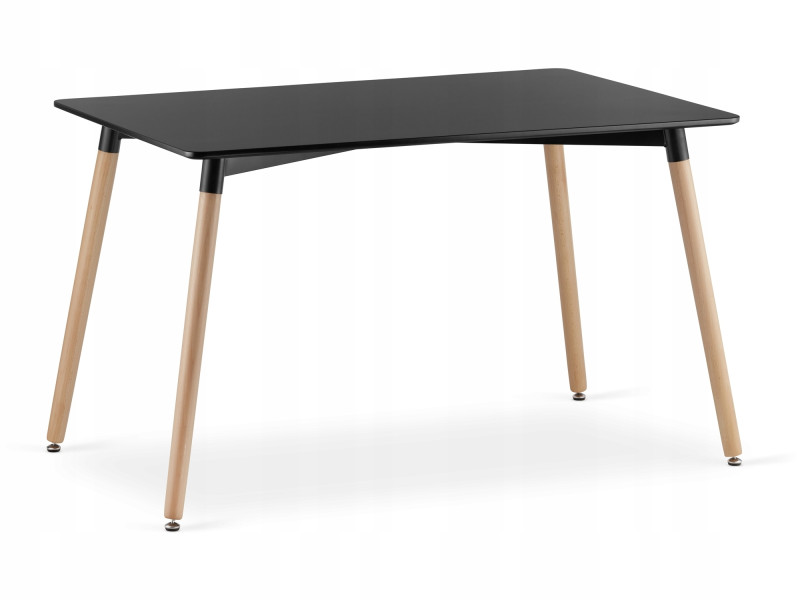 Stół TRE 120x80 czarny/surowe 143607