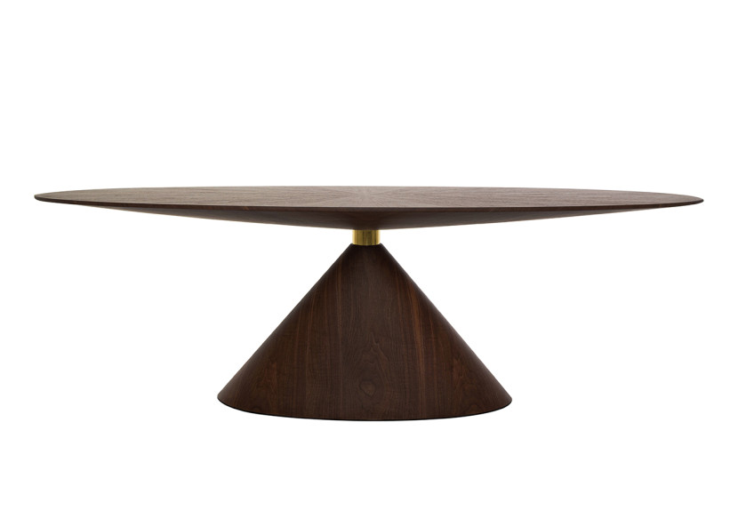 Stół UFO orzech / naturalny fornir 312312