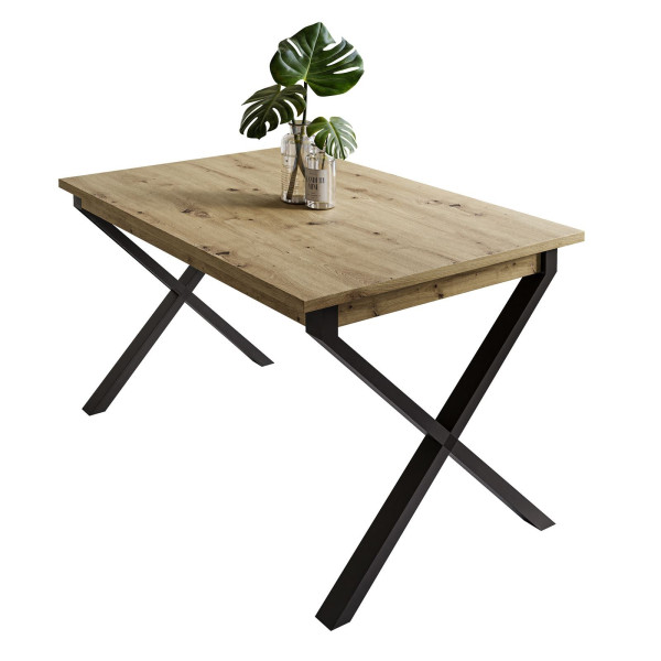 Stół X ART 125 cm nierozkładany dąb stirling 220869