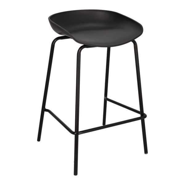 STOŁEK BAROWY Grego czarny 65 cm TWORZYWO I METAL 75055