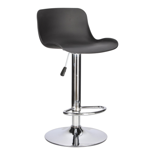 STOŁEK BAROWY Inge czarny/chrom REGULOWANY 60-81 cm 596170