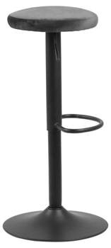 Stołek barowy Regulowany Finch VIC Dark grey 100392