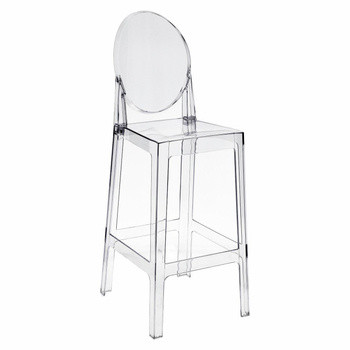 Stołek barowy Viki transparentny 75cm 100400