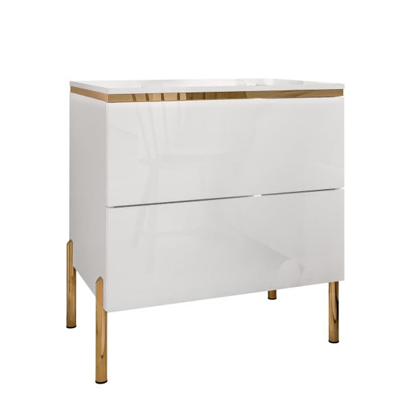 Stolik AURORA II biały/nóżki złote Boho 353082