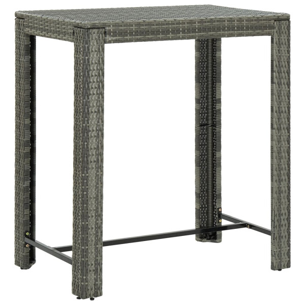 Stolik barowy Szary 100 x 60.5 x 110.5 cm Technorattan vidaXL 406550