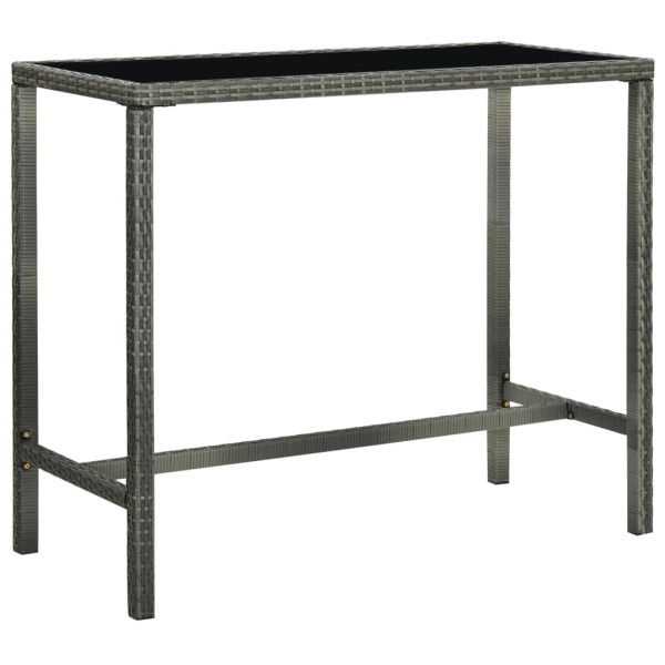 Stolik barowy Szary 130 x 60 x 110 cm Technorattan vidaXL 205103