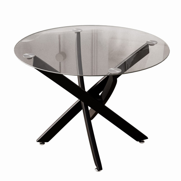 Stolik BEIRA szklany blat/czarny 353139