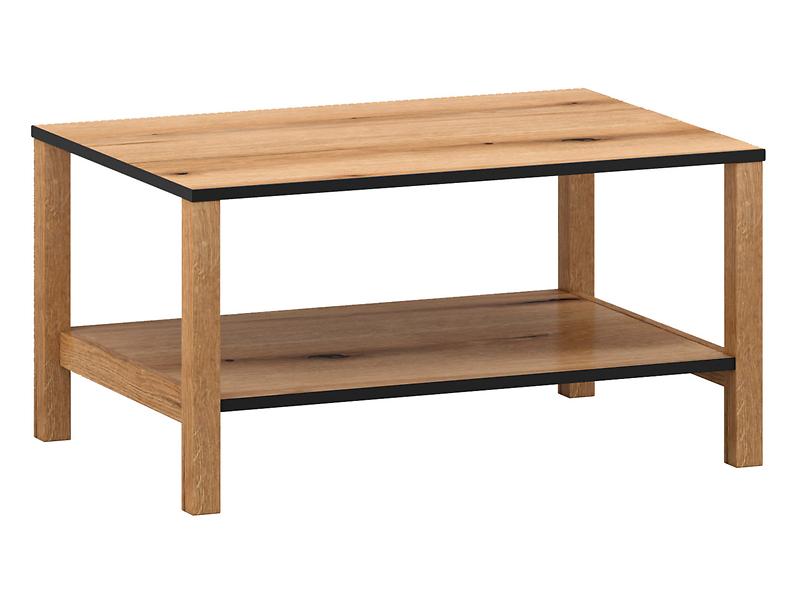 Stolik Bellano 80 cm dąb evok/czarny 260525
