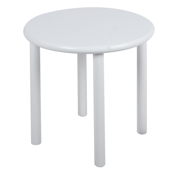Stolik biały okrągły do salonu sypialni nowoczesny design VS38We BEGRYF 716632