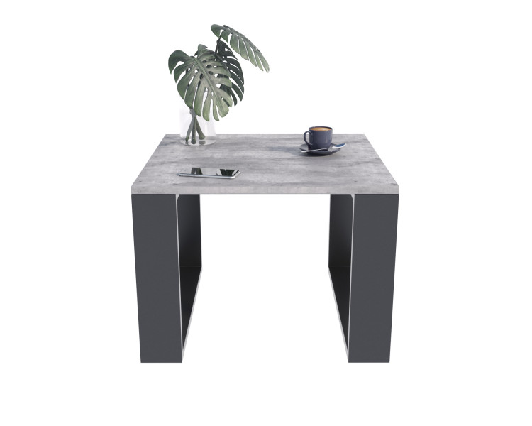 Stolik Bilbo beton/czarny 643163